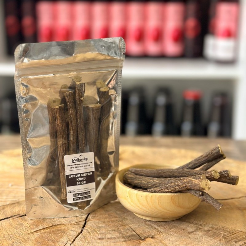 Doğal Çubuk Meyan Kökü 50 Gr – Katkısız, Kurutulmuş ve Doğal Serinletici Bitki