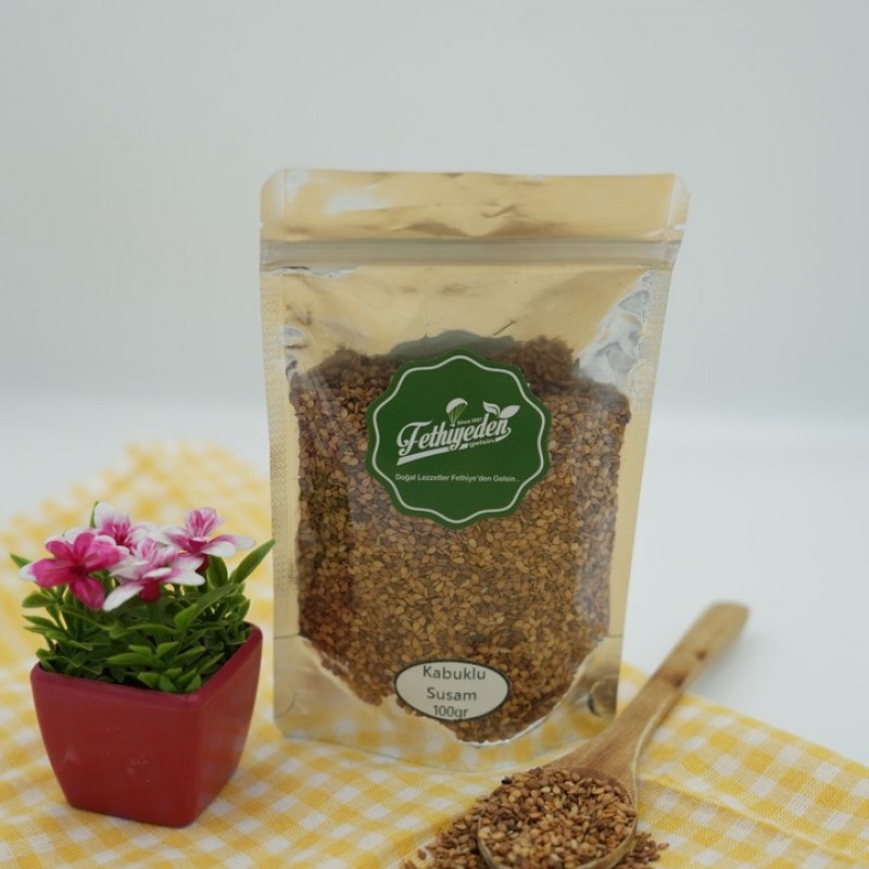 Doğal Kabuklu Susam 100 Gr – Katkısız, Lif ve Kalsiyum Kaynağı Geleneksel Tohum