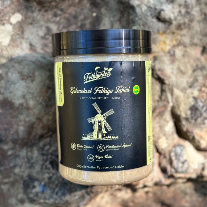 Tek Kavrulmuş Tahin 1 Kg – Doğal, Katkısız ve Geleneksel Fethiye Üretimi